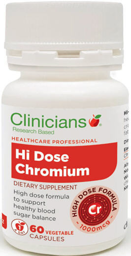 Clinicians Hi Dose Chromium 60 Vegetable Capsules 106984 | Hardy's ...