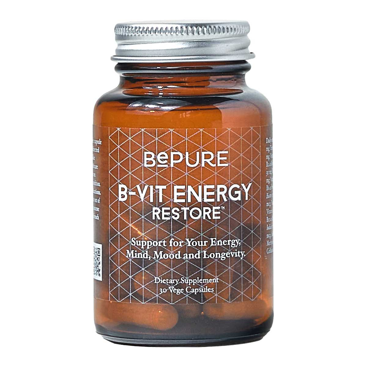 BePure B-Vit Energy Restore 30 Vege Caps 