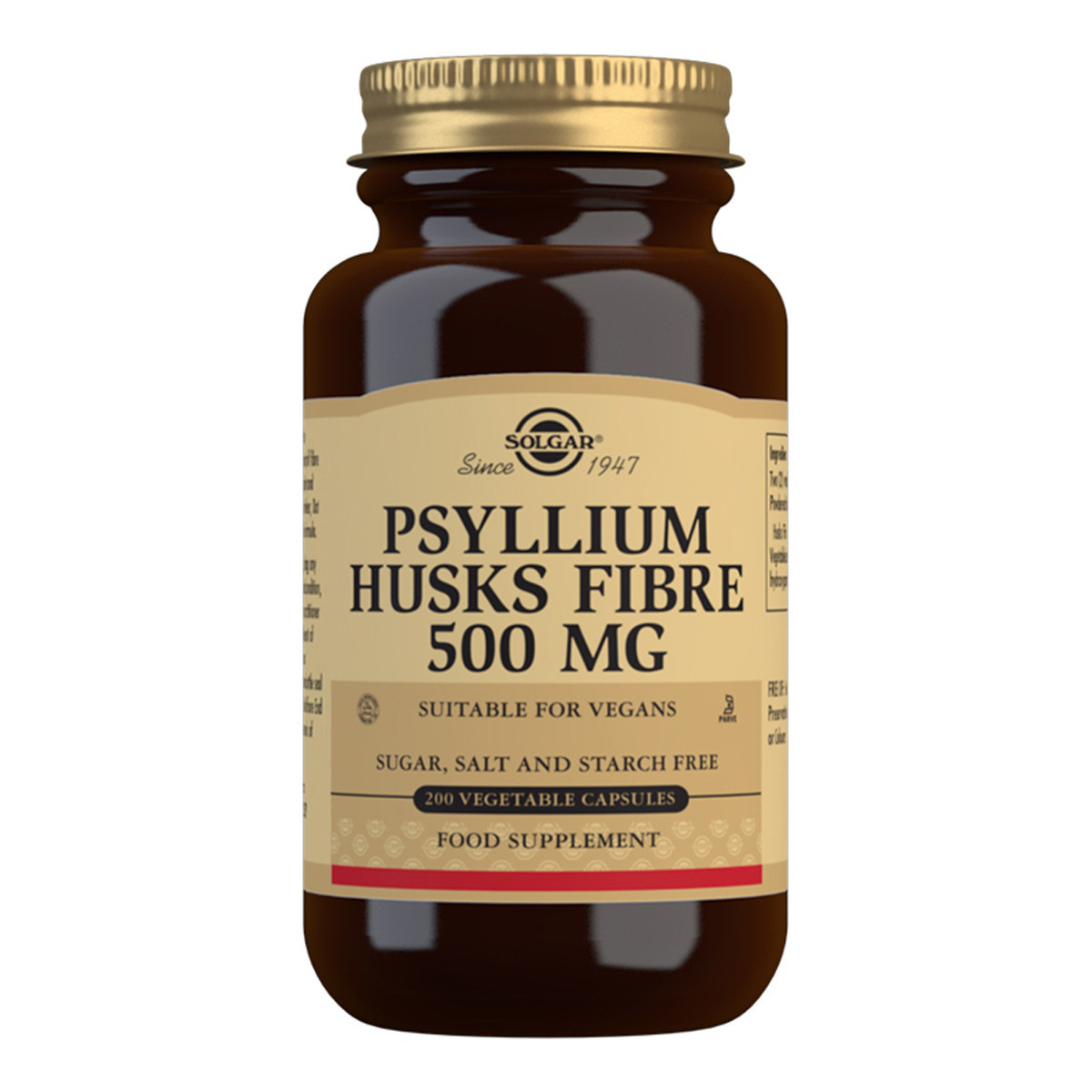 Solgar Psyllium Husks Fibre 500mg 200 Caps